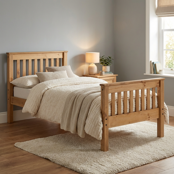 Monaco Wooden Bed Frame, view 2