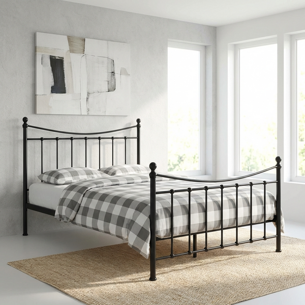 Alderley Metal Bed Frame with High Foot End, view 3