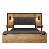 Finchley Bed with Bedside Tables, on its own, from the front