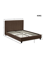 Julian Bowen Aylen king size bed with its dimensions