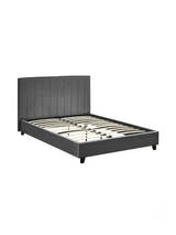 Aylen dark grey bed frame without a mattress