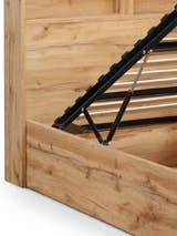Bali ottoman bed: gas strut of the lift-up base, close up