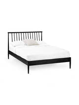 Julian Bowen Belton black spindle bed on a white background