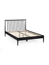 Belton black oak effect bed frame without a mattress