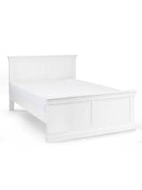 Julian Bowen Clermont surf white bed with a mattress, on a white background