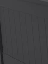 Maine ottoman bed: the vertical panelling in anthracite, close up
