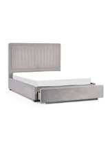 Julian Bowen Savannah bed with the storage drawer pulled out at the foot end
