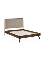 Walden bed frame without a mattress, showing the slats