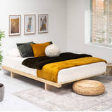 Barbican wooden bed in solid pine, unfinished